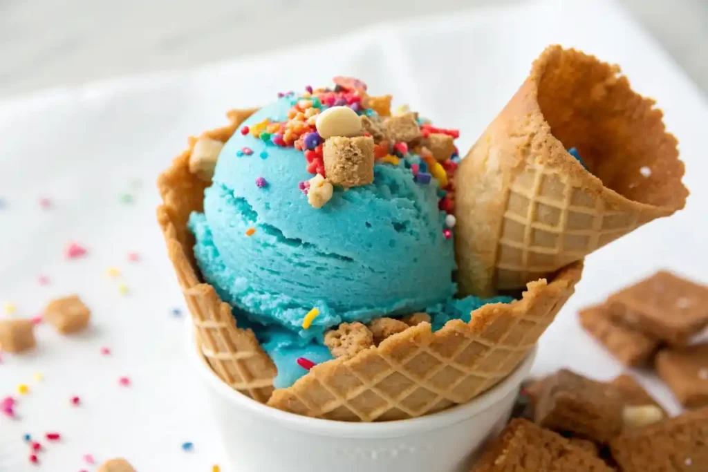 Cookie Monster Ice Cream Close Up