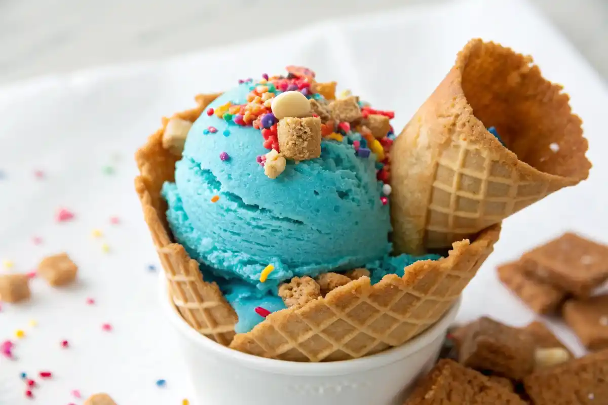 Cookie Monster Ice Cream Close Up