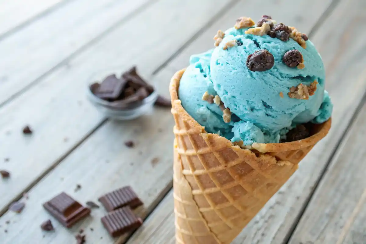Cookie Monster Ice Cream Close Up