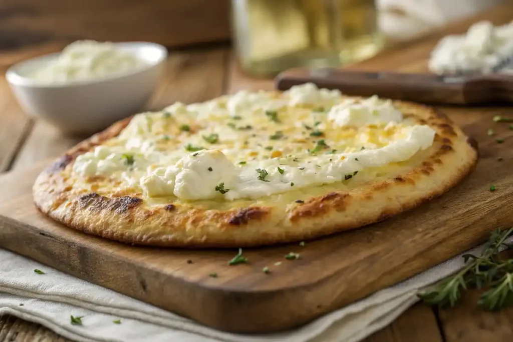 Cottage Cheese Flatbread With Egg Whites