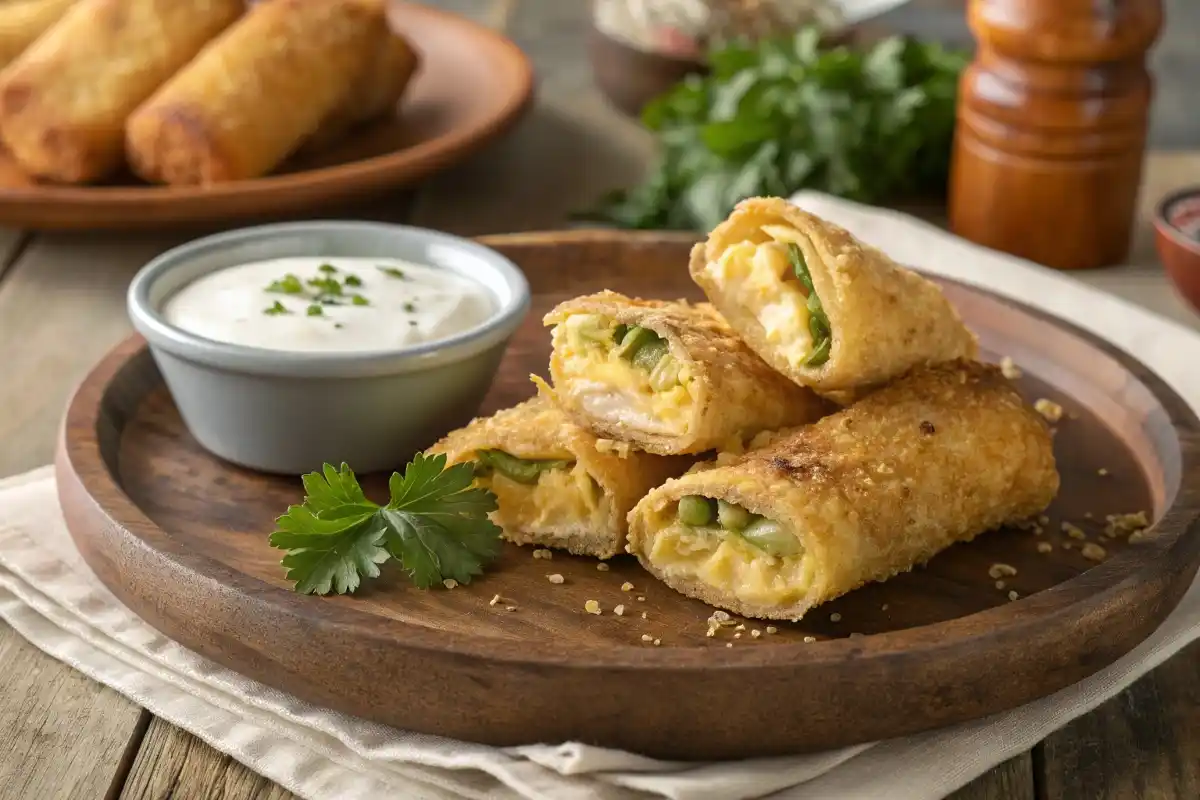 Crispy Jalapeño Popper Egg Rolls
