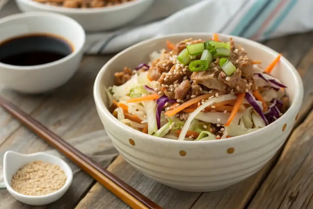 Egg Roll In A Bowl With Coleslaw Mix – A Quick & Healthy Meal