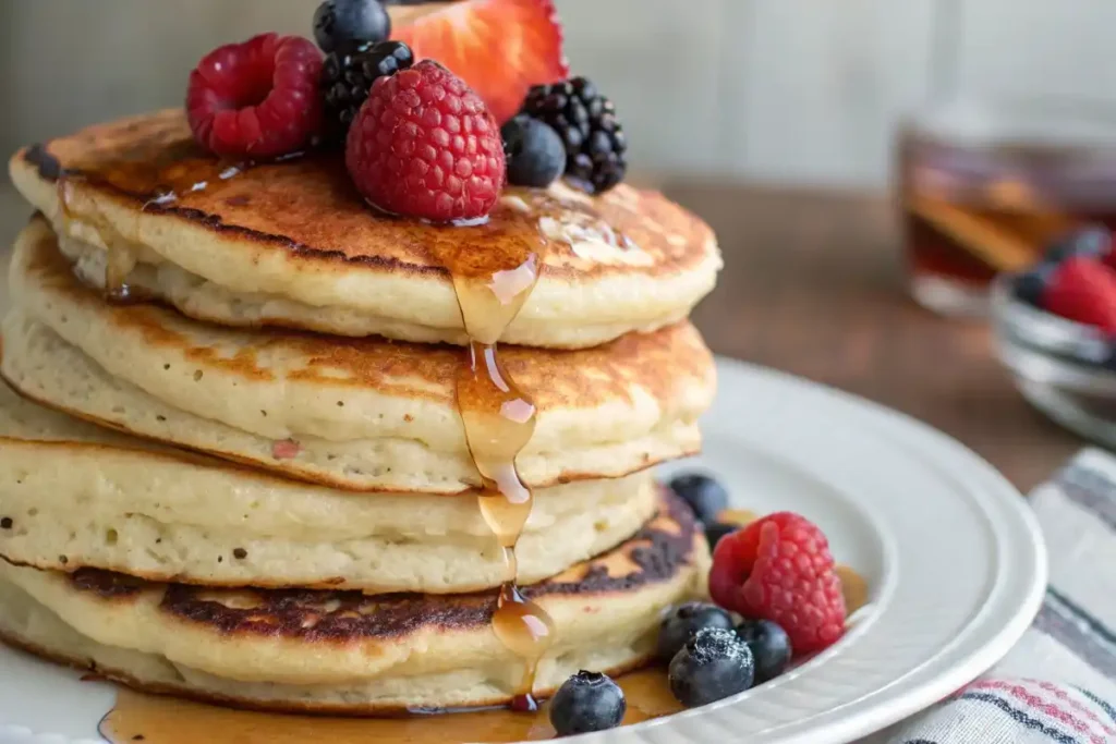 Fluffy Sourdough Pancakes