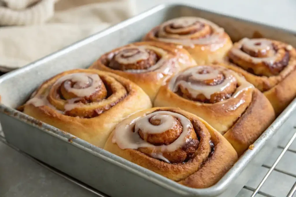 Freshly Baked Sourdough Cinnamon Rolls