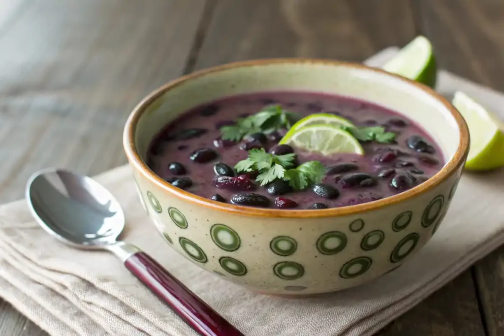 Purple Black Bean Soup – A Colorful Delight