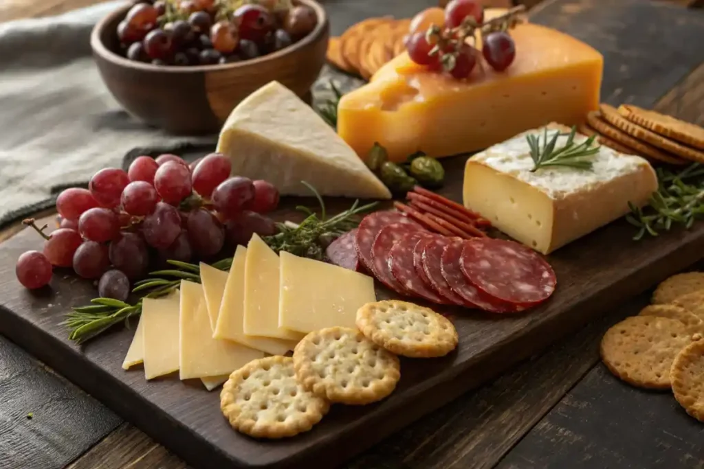 Smoked Cheese On A Charcuterie Board