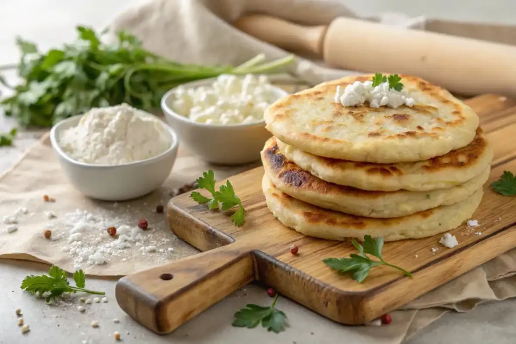 Soft And Golden Cottage Cheese Flatbread
