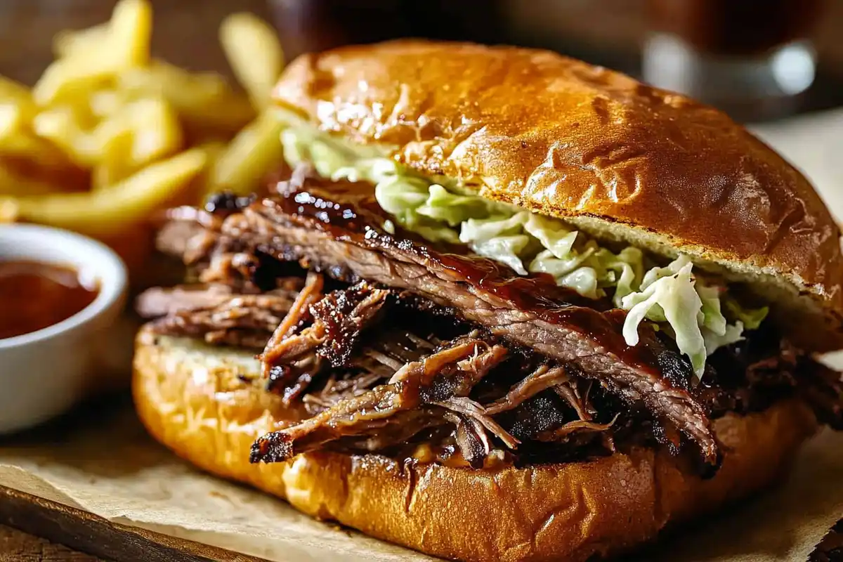 Texas Style Brisket Sandwich