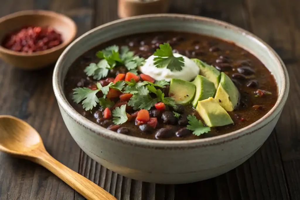 Warm And Hearty Black Bean Soup