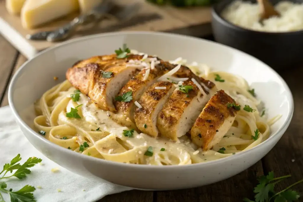 Creamy Garlic Parmesan Chicken Pasta