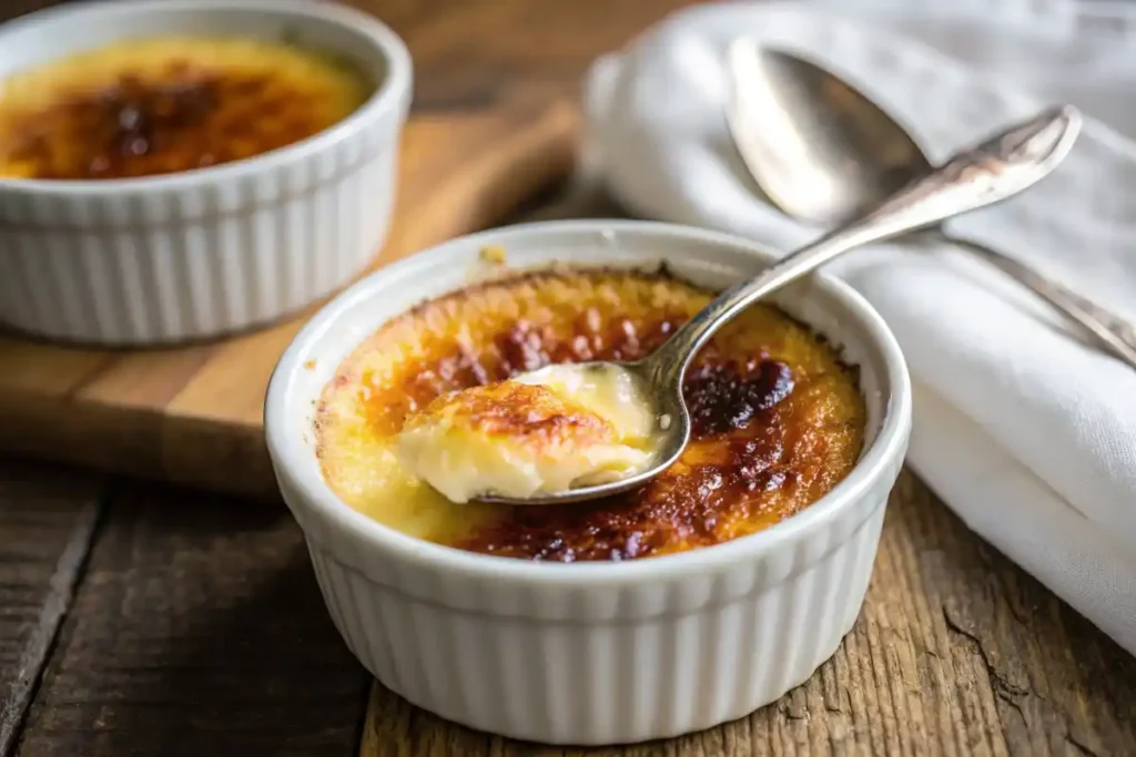 Creme Brulee With A Perfect Caramelized Sugar Top