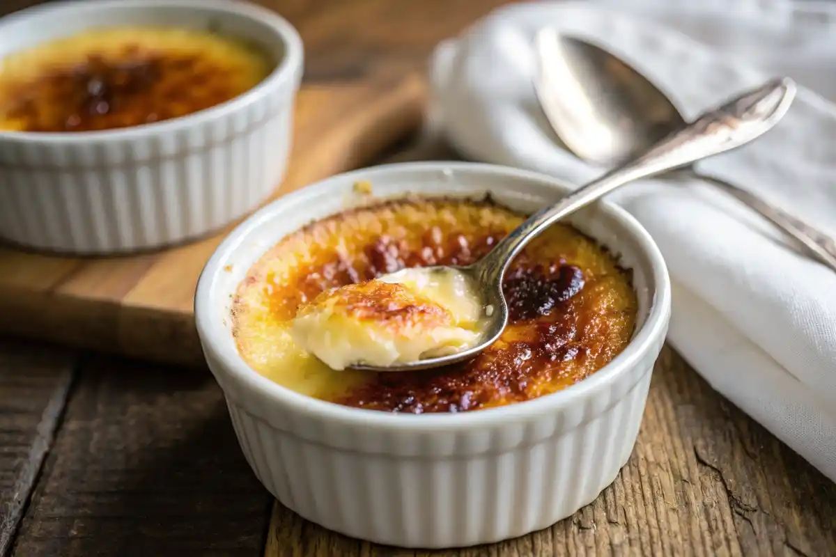 Creme Brulee With A Perfect Caramelized Sugar Top