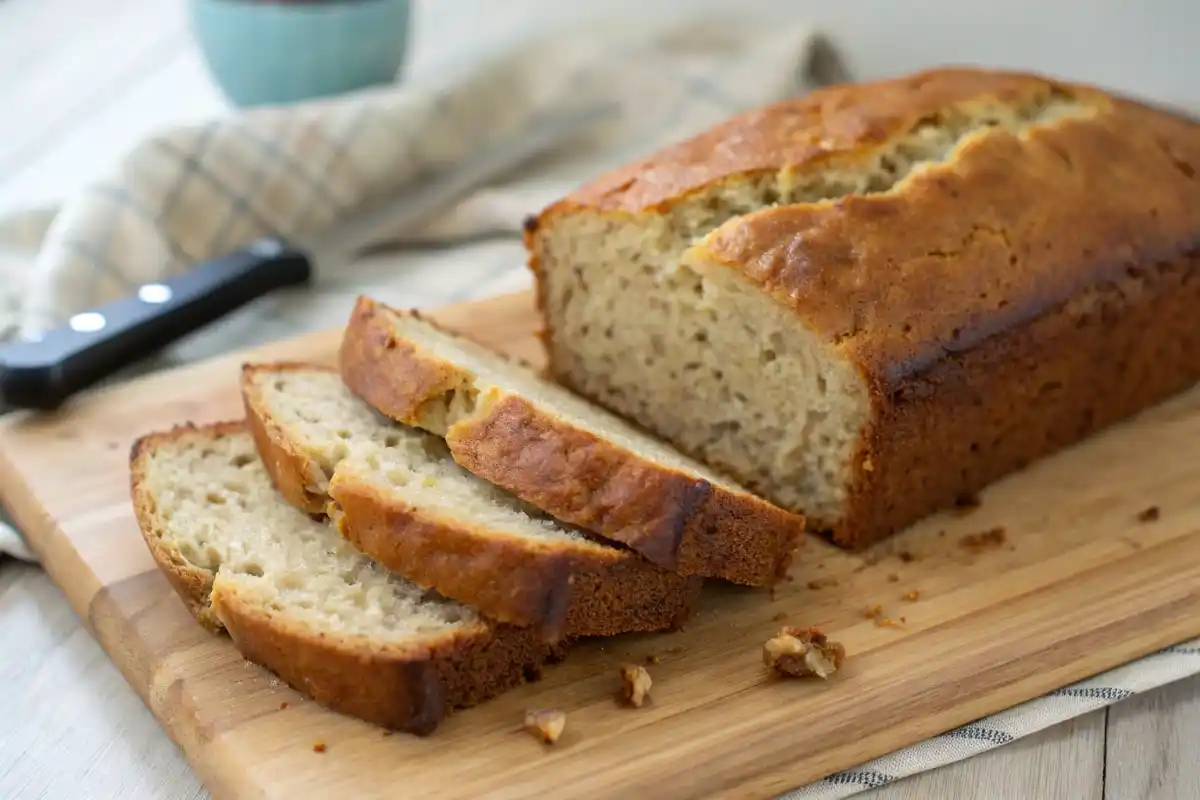 Homemade Banana Bread Fresh From The Oven