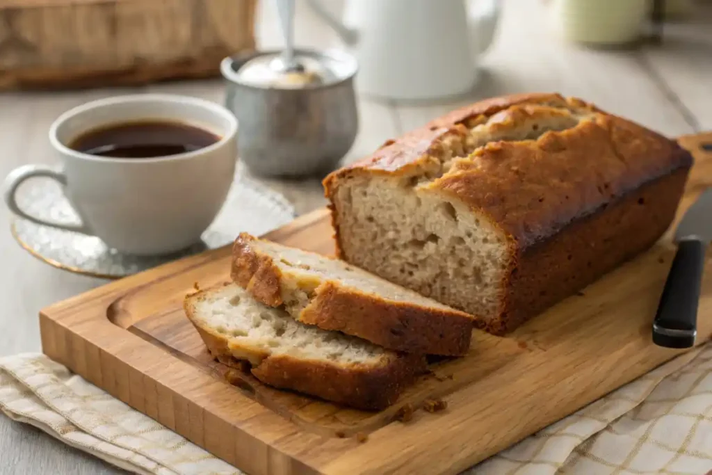 Homemade Banana Bread With Three Ingredients