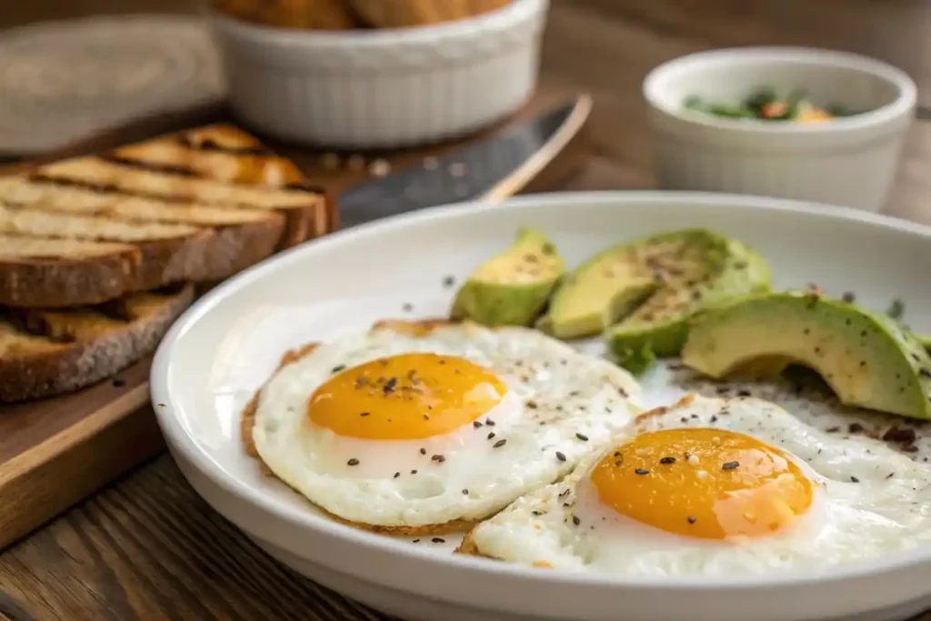 Perfect Over Easy Eggs On A Plate