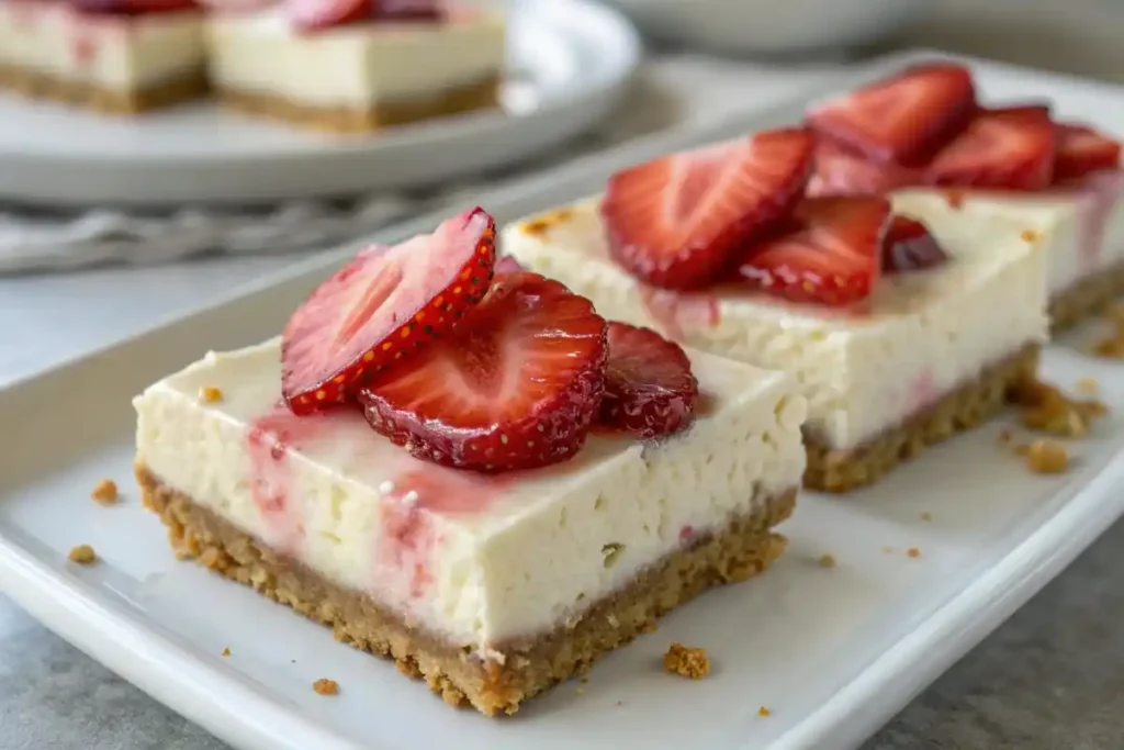 Philadelphia Strawberry Cheesecake Bars