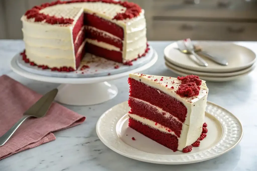 Red Velvet Cake With Cream Cheese Frosting
