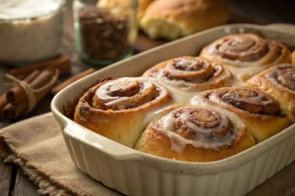 Soft & Gooey Cinnamon Rolls With Heavy Cream