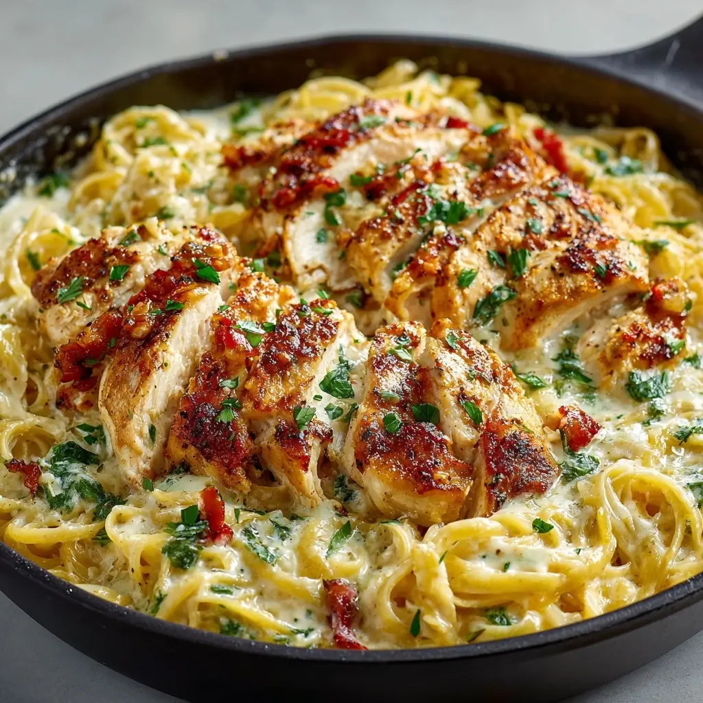 Creamy Garlic Parmesan Chicken Pasta