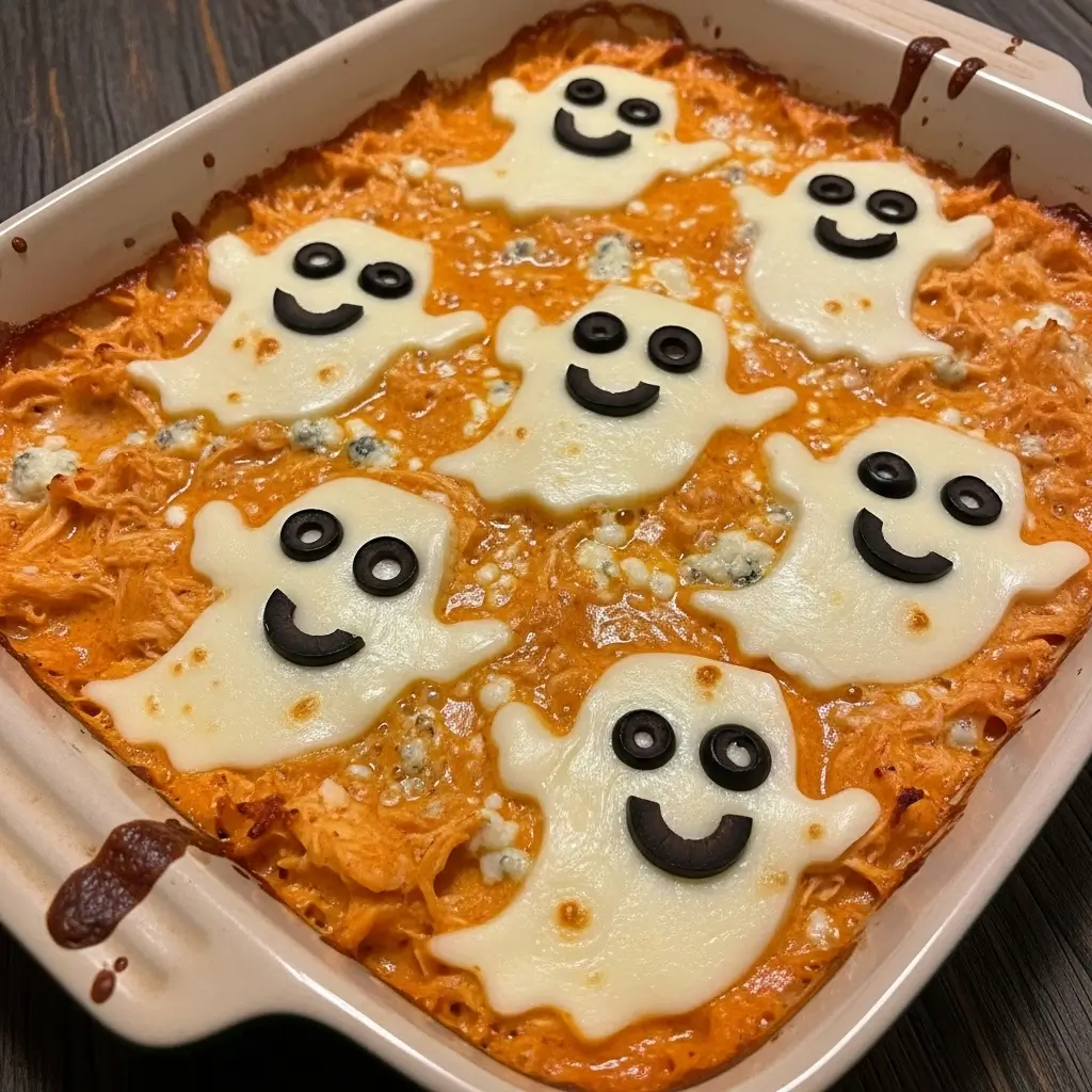 Halloween Buffalo Chicken Dip