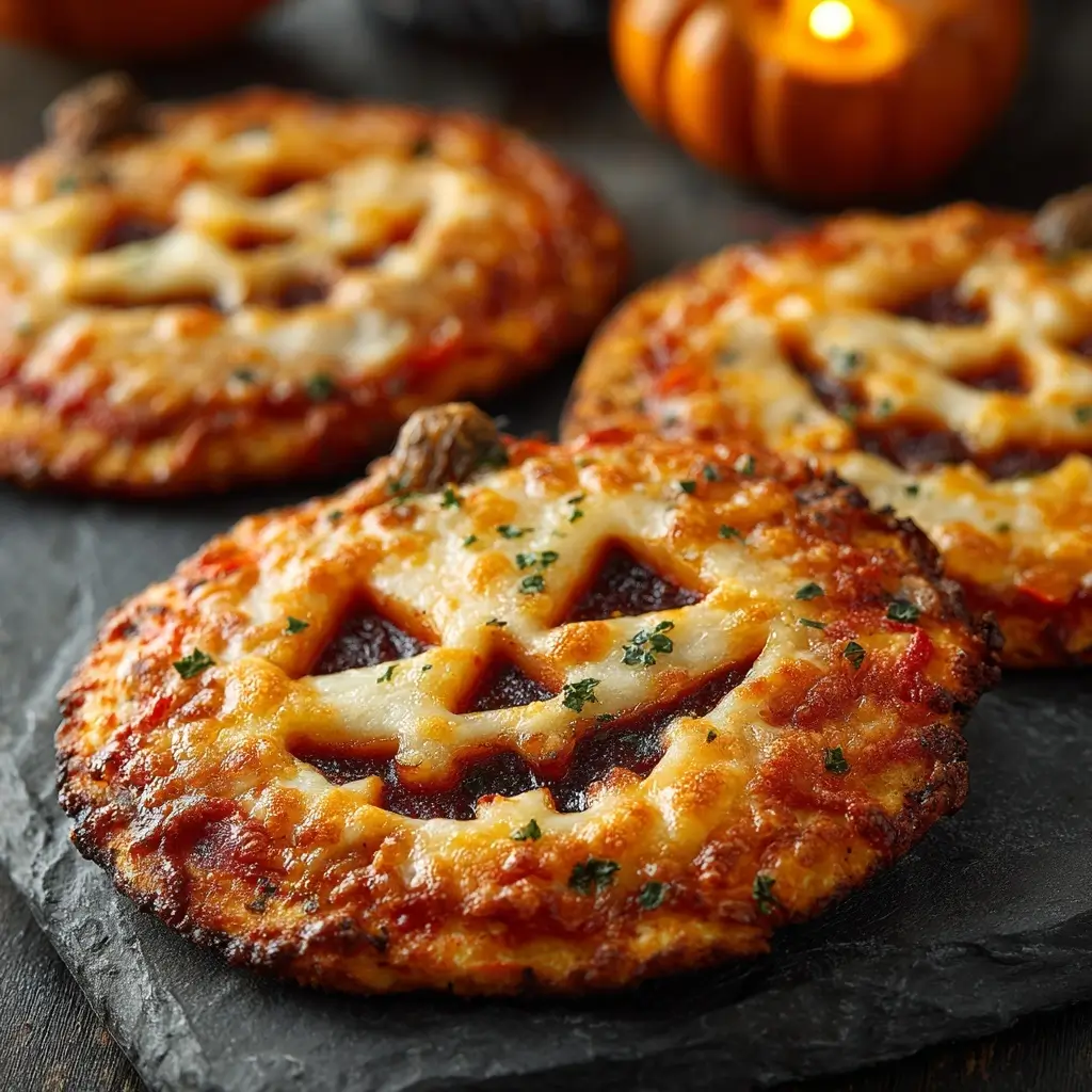 Mini Halloween Pizzas
