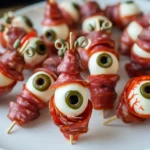 Salami Mozzarella Eyeballs