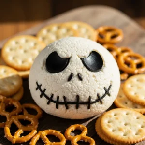 Skellington Cheese Ball Appetizer