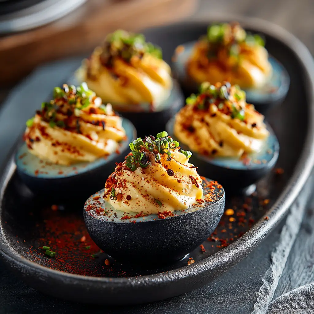 Creepy Deviled Eggs