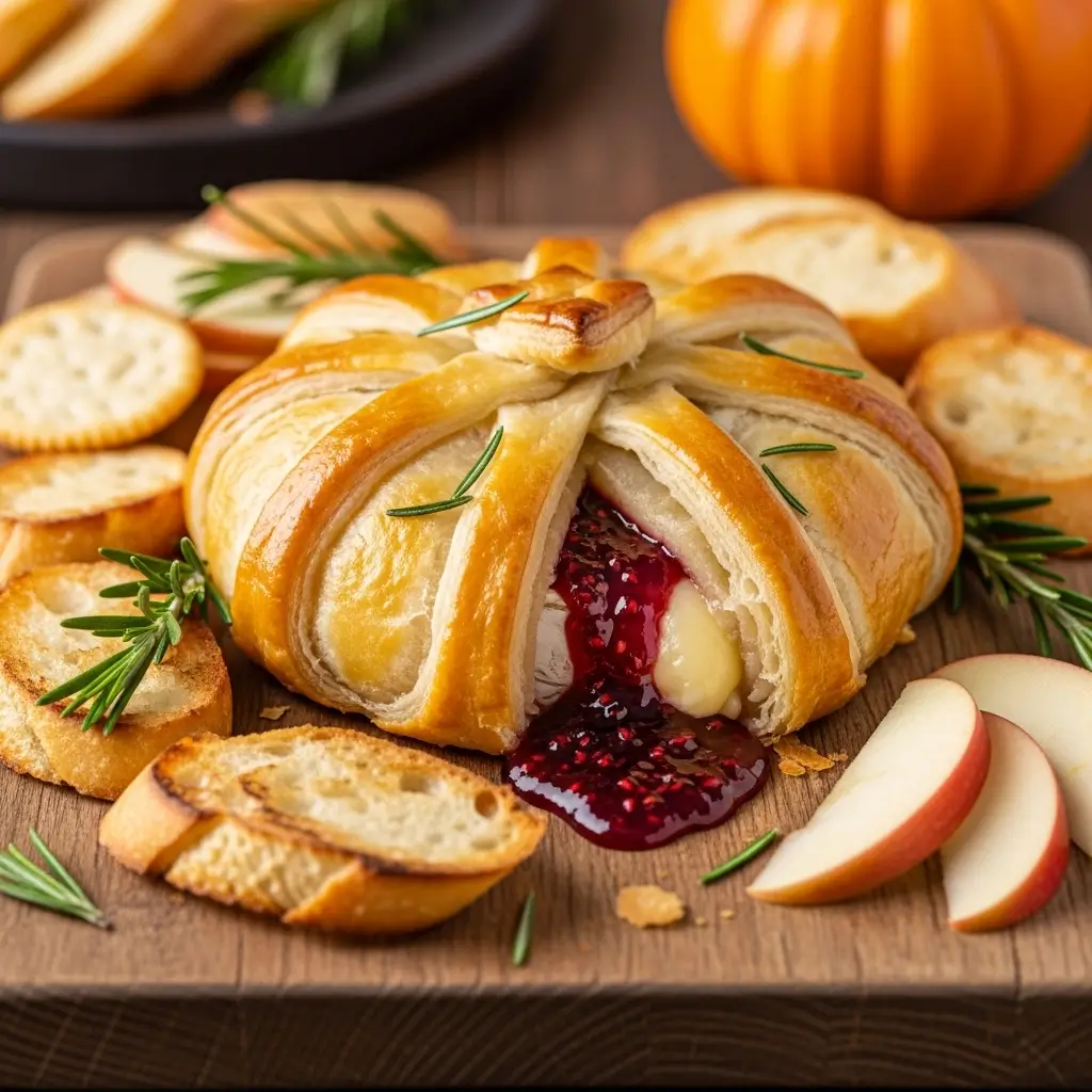 Halloween Bloody Baked Brie Recipe