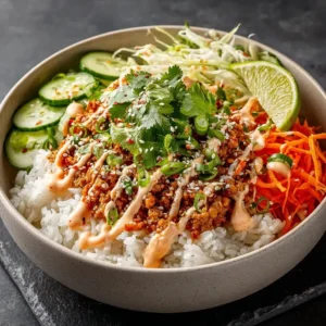 Bang Bang Ground Turkey Rice Bowls