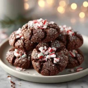 Chocolate Peppermint Blossoms
