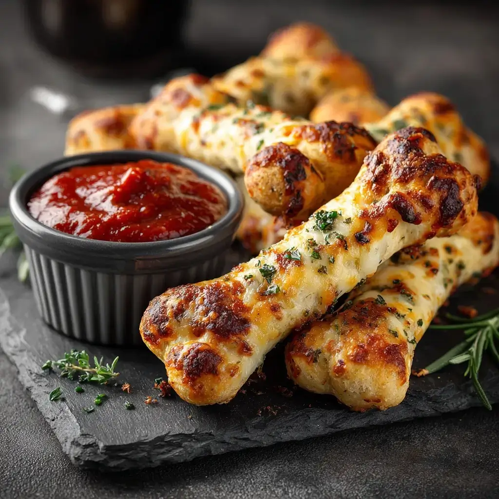Cheesy Halloween Breadstick Bones