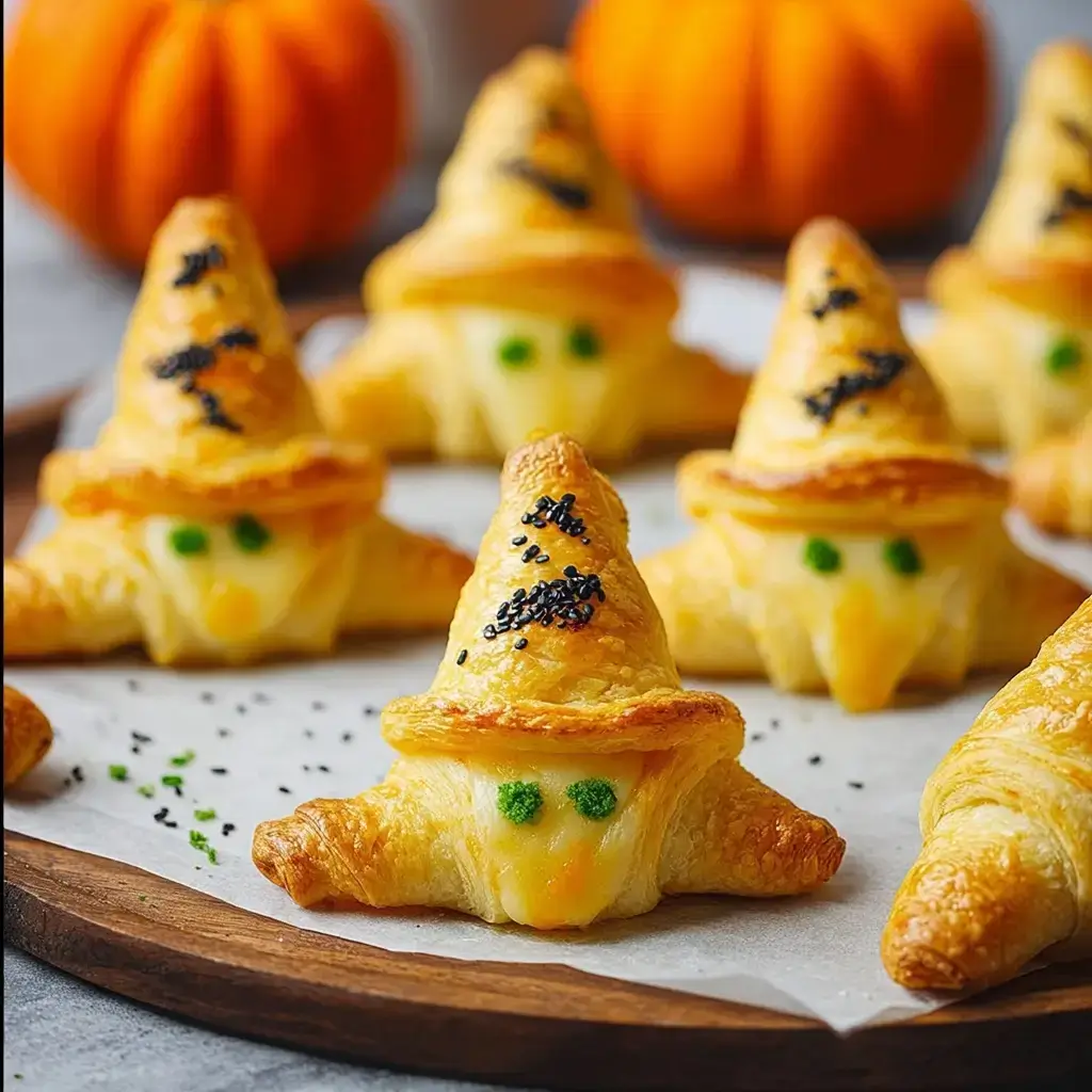 Cheesy Witch Hat Crescents