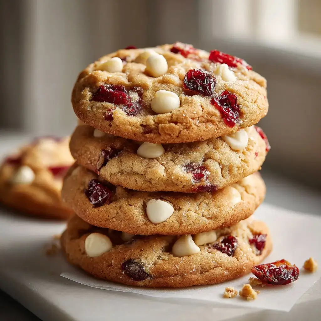 Chewy Christmas Cranberry Orange Cookies