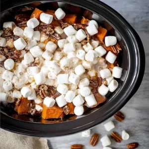 Easy Crockpot Sweet Potatoes With Marshmallows