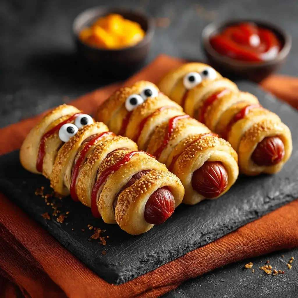 Easy Halloween Mummy Hotdog Recipe
