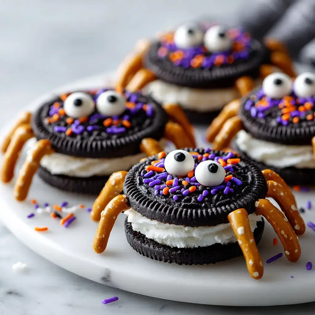 Easy Oreo Spiders For Halloween