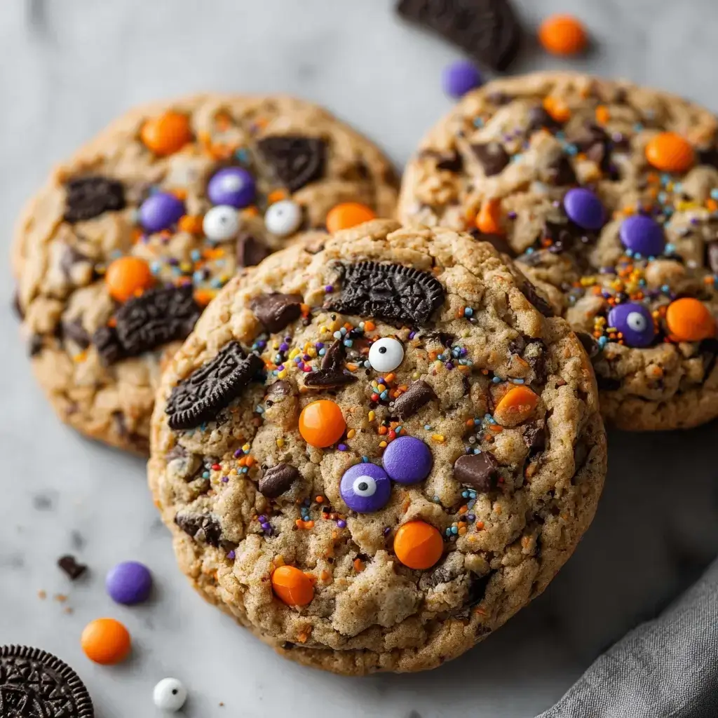 Halloween Oreo Chocolate Chip Cookies