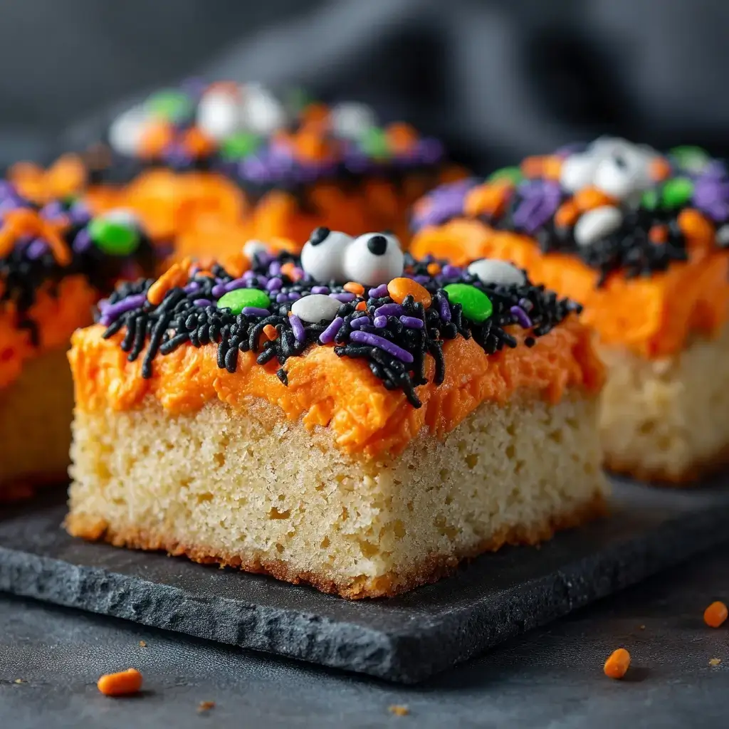 Halloween Sugar Cookie Bars