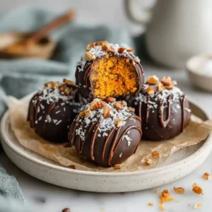 Healthy Pumpkin Truffles