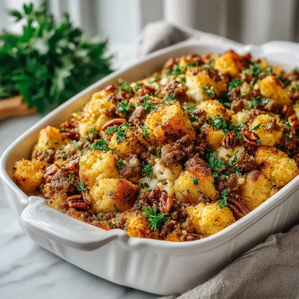 Keto Sausage & Cauliflower Stuffing