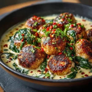 Keto Turkey Meatballs In A Creamy Parmesan Sauce