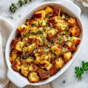 Low Carb Keto Stuffing (with Keto Bread)
