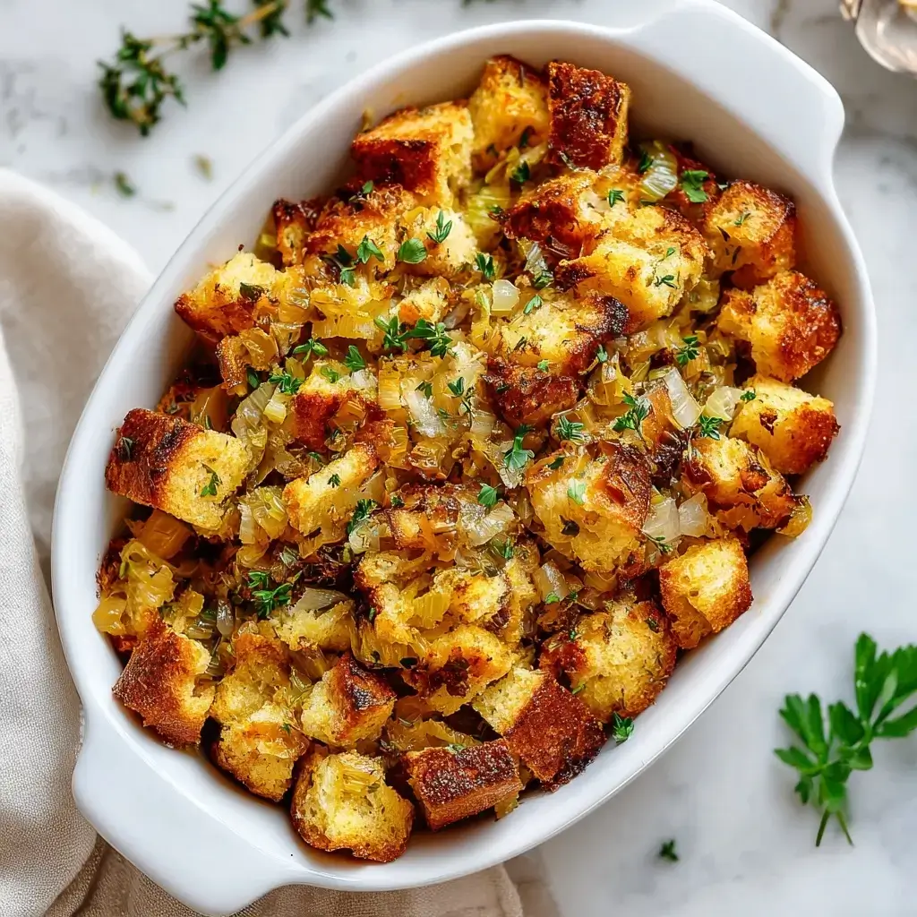 Low Carb Keto Stuffing (with Keto Bread)