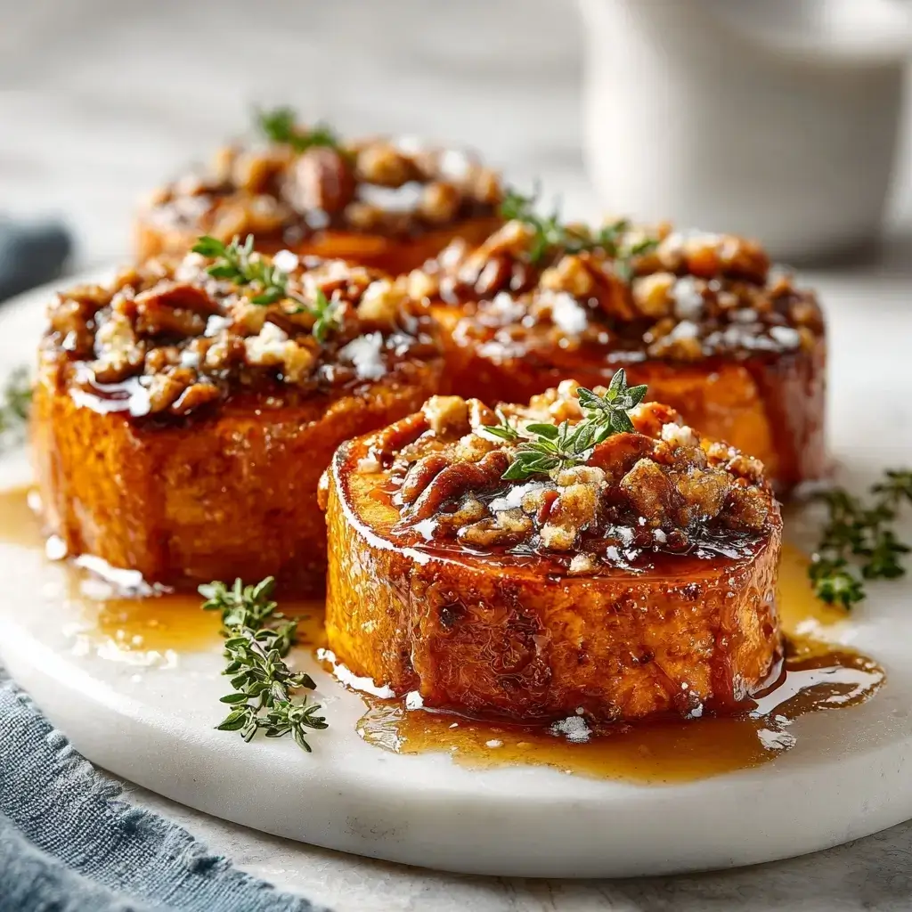 Melting Sweet Potatoes With Pecan Crumble