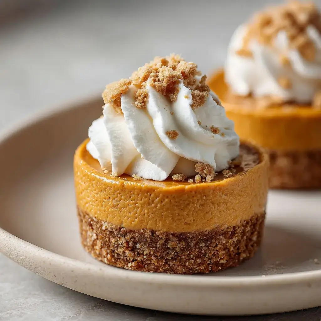 Mini Cheese Cracker Pumpkin Pie