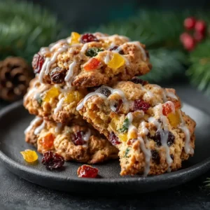 Old Fashioned Fruitcake Cookies
