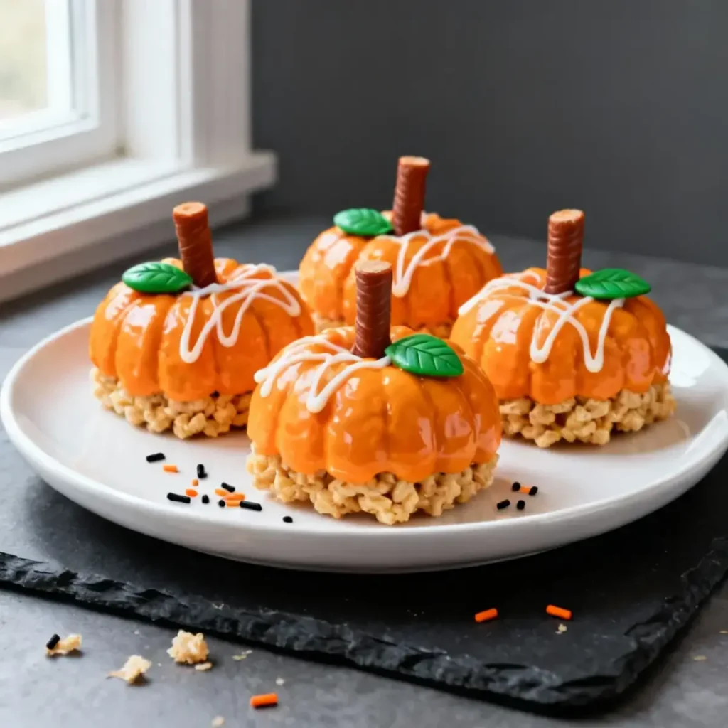 Pumpkin Rice Krispie Treats