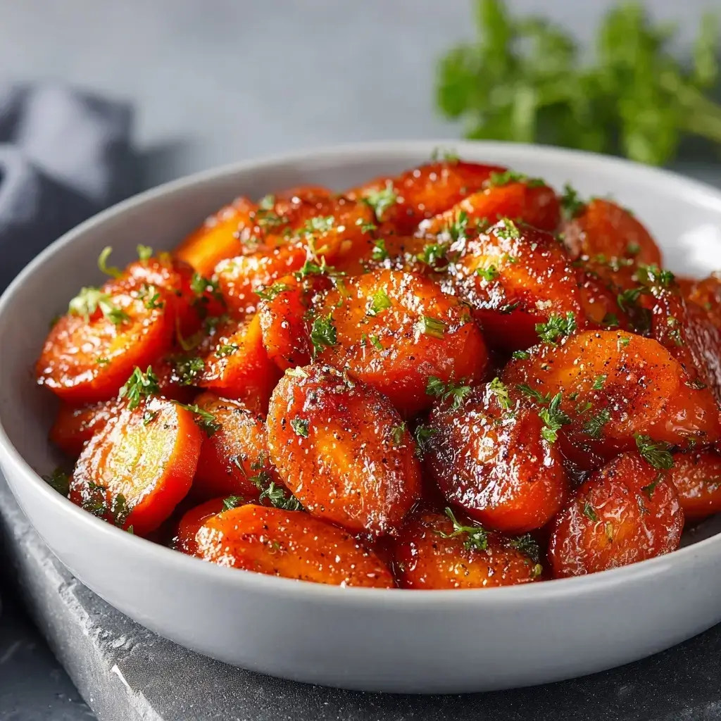 Slow Cooker Maple & Brown Sugar Glazed Carrots