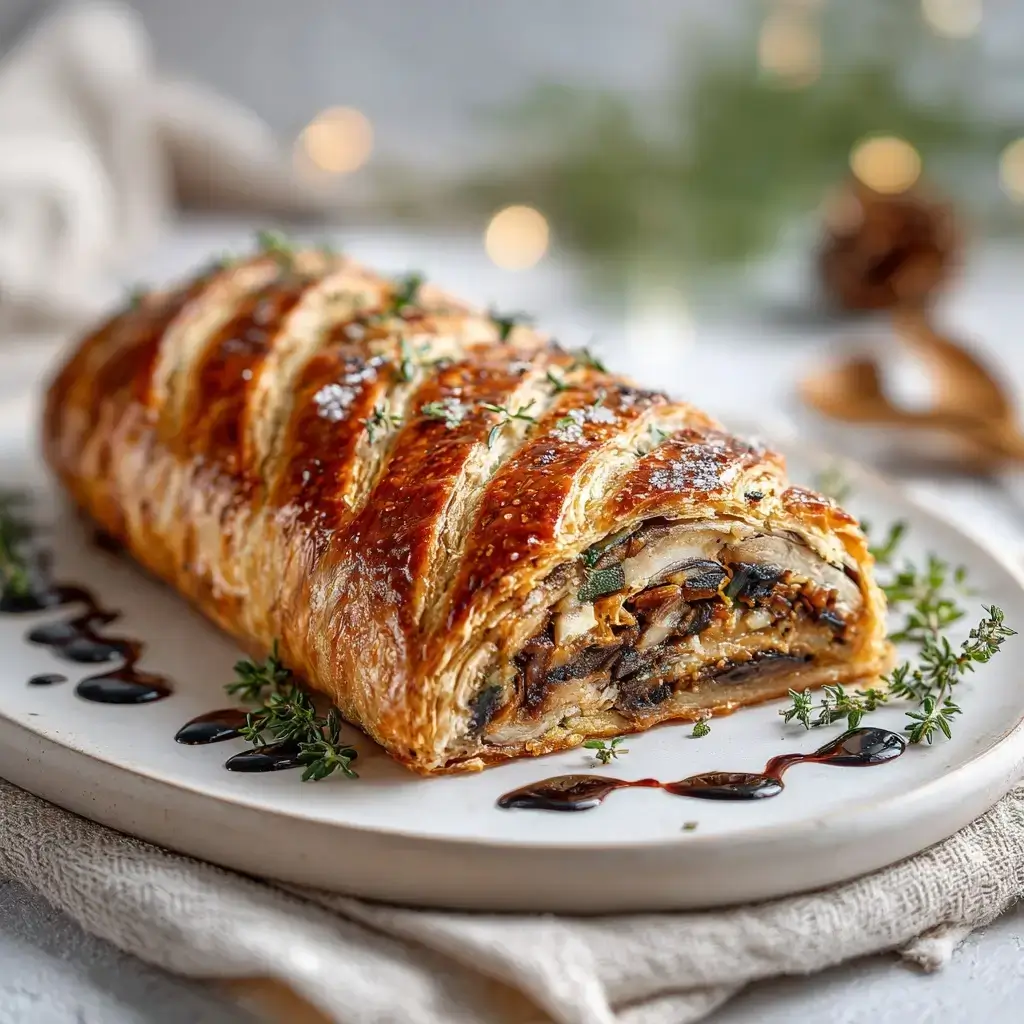 Vegetarian Mushroom Wellington For Thanksgiving